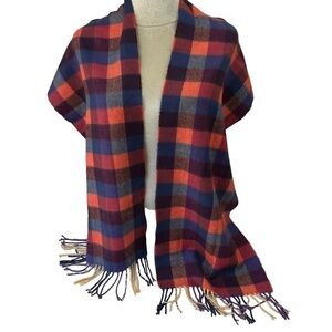 D&Y Unisex Classic Softer Than Cashmere Plaid Fringe Scarf